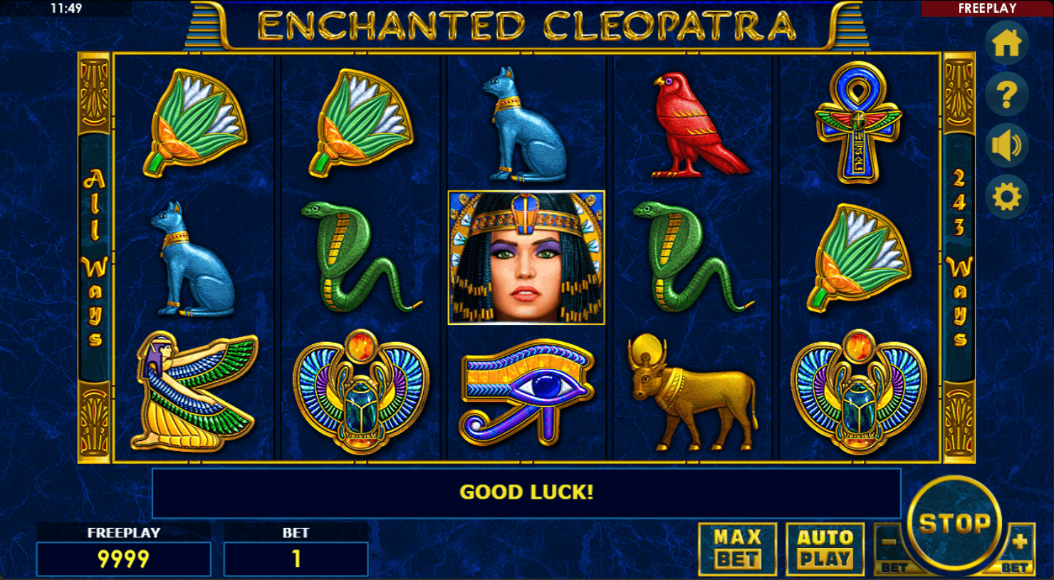 Play Cleopatra free of cost