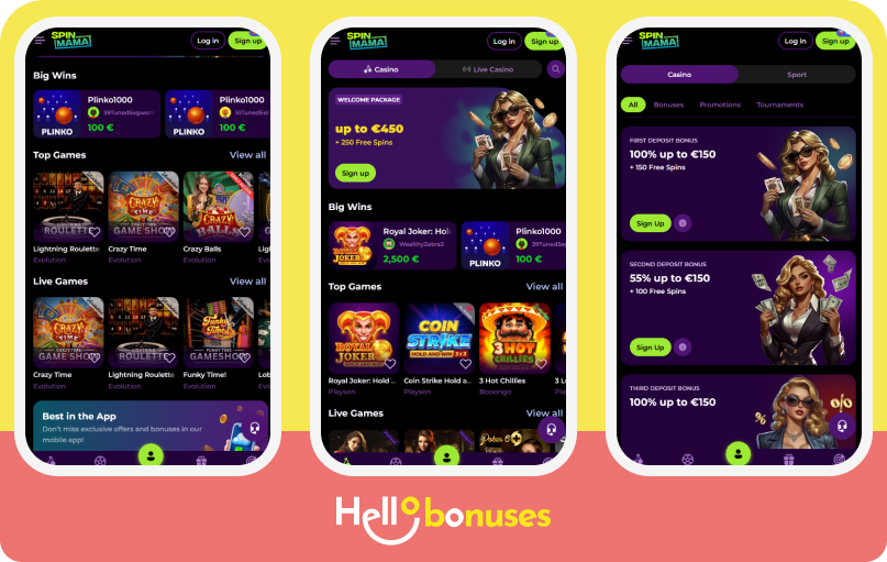 Spinmama Casino - Twoje miejsce na niezapomnianą rozrywkę hazardową!